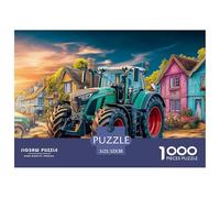 Tractor in VillageMaster-Level Jigsaw Puzzles for Adults Rural Farm Scene Style Embark on A 1000-Piece Advanced And Challenging Puzzle Games Journey - Positioned As The Ultimate Gift Jigsaw Puzzles Fo