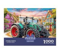 Tractor in VillageMonumental Jigsaw Puzzles for Adults Rural Scenic Illustration Featuring 1000 Advanced, Notoriously Difficult Challenging Puzzle Educational Game Pieces - Designed As The Most Memora