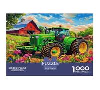 Tractor Jigsaw Puzzles for Adults Kids 1000 Piece Impossible Challenge Toy Educational Games Home Art Decor Difficult Hard Puzzle Christmas Birthday Gift for Friends 70x50cm/1000pcs