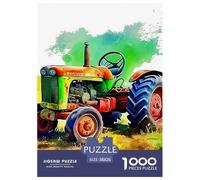 Tractor Jigsaw Puzzles for Adults Kids 1000 Pieces Great Gifts Challenge Toy Educational Game Wall Hanging Art Difficult Puzzles Adults Only 38x26cm/1000pcs