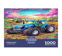 Tractor Jigsaw Puzzles for Adults Kids.1000 Pieces Puzzle,Whimsical Challenge Toy for Adults& Kids Age 14 Years Up 70x50cm/1000pcs