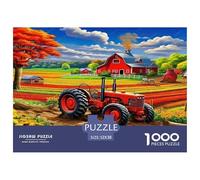 Tractor Jigsaw Puzzles Great Gift for Adults 1000 Piece Family Challenging Toys Home Decors Agricultural Tools Jigsaw Puzzle for Women Men Adult 52x38cm/1000pcs