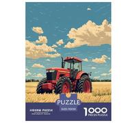 Tractor Jigsaw Puzzles Puzzle for Adults Kids. 1000 Pieces Whimsical Challenge Toy Educational Game Home Decoration for Educational Games Gifts 70x50cm/1000pcs