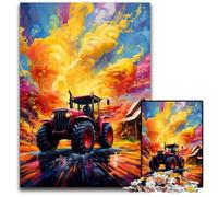 Tractor JigsawPuzzle 1000 Pieces for Adults Challenging Puzzles Challenging DIY Brain Teaser for Teenagers 50x75CM/19.68x29.52inch