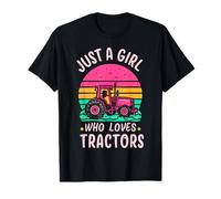 Tractor Lover Vintage Just A Girl Who Loves Tractors Gifts T-Shirt