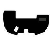 Tractor Mat - JCB Fastrack 4000 8000 Series - Black Carpet | Anti Slip Tractor Floor Mat, Fitted With Granulated Backing, Edged With Black Nylon Binding - 1Pc Floor Mat Only