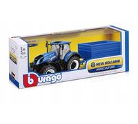 Tractor NEW HOLLAND T7.315 trailer 1:32 Bburago
