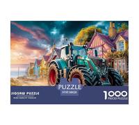 Tractor on Coastal RoadSuperior 1000-Piece Jigsaw Puzzles for Adults Rural Village Scene Art Delivering A Series of Challenging Educational Games - Positioned As The Ideal Educational Gift Jigsaw Puzz