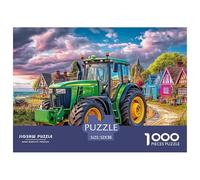 Tractor on Country Road Firm Structure Pieces Rural Landscape Painting Style Perfect for Enhancing Problem Solving Skills And Enjoying Leisure Time 52x38cm/1000pcs