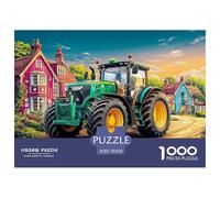 Tractor on Country Road Smooth Surface Pieces Rural Farm Scene Style Great for Improving Patience, Focus And Cognitive Ability in Spare Time 70x50cm/1000pcs