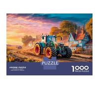 Tractor on Dirt Road 1000 Piece Jigsaw Puzzle - Rural Countryside Scene Thoughtful Gift for Seniors - Quality Paper Board 70x50cm/1000pcs