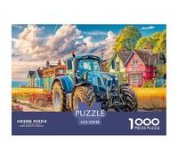 Tractor on Dirt Road Thick Cardboard Pieces Rural Farm Landscape Style Excellent for Training Memory, Concentration And Logical Thought Process 52x38cm/1000pcs