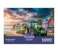 Tractor on Dirt RoadAstounding 1000-Piece Jigsaw Puzzles for Adults Rural Farm Landscape Style A Grand Collection of Impossible, Hard, Difficult Challenging Puzzle Educational Games for All - A Daunti