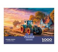 Tractor on Dirt RoadEpic 1000-Piece Jigsaw Puzzles for Adults Rural Countryside Scene The Pinnacle of Impossible, Hard, Difficult Challenging Puzzle Educational Games - These Represent The Apex Gift J