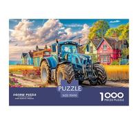 Tractor on Dirt RoadFormidable 1000-Piece Jigsaw Puzzles for Adults Rural Farm Landscape Style An Odyssey of Impossible, Hard, And Difficult Challenging Puzzle Educational Games - The Ultimate Gift Fo