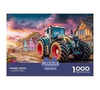 Tractor on Muddy RoadProfessional-Grade Jigsaw Puzzles for Adults Rural Farm Scene Art A Demanding 1000-Piece (Advanced) Challenging Puzzle Games Experience - Serves As An Excellent And Enjoyable Gift