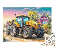 Tractor on Road 1000 Pieces Precise Interlocking Rural Farm Scene Style Jigsaw for Teens Digital Detox Travel Friendly Puzzle Stay at Home Fun 52x38cm/1000pcs