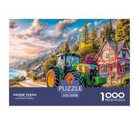 Tractor on Road Recycled Paper 1000 Pc Puzzle for Adults Kids -Rural Scenic Style Fun Present & Activity for Home Great Gift Idea52x38cm/1000pcs