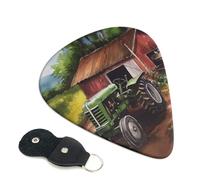 Tractor On The Farm Guitar Plectrums, 6 Guitar Plectrums, Double Sided Printing, For Acoustic Guitar, Bass, Ukulele, Electric Guitar (0.46 Mm 0.71 Mm 0.96 Mm)