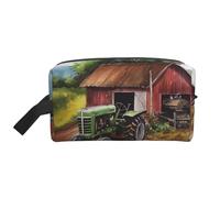 Tractor On The Farm Portable Large-Capacity Travel Toiletry Bag (Print Models) Waterproof Makeup Storage Bag for Men and Women for Business Trips, Fitness, Bathroom, Daily Storage