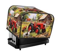 Tractor On The Farm Toaster Dust Cover, 4 Slice Toaster Cover,Kitchen Small Appliance Covers, Fits For Most Standard Toasters