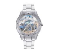 Tractor on The Field Business Stainless Watch Fashion Designer Wristwatch Easy Reader Analog Watches Gifts for Men