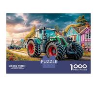 Tractor on Village Road Jigsaw Puzzles 1000 Pieces - Rural Farm Scene Art Mum's Gift Idea - Relaxing Activity - Quality Paperboard 70x50cm/1000pcs