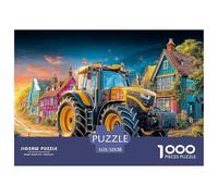 Tractor on Village Road Smooth Pieces Rural Farm Scene Art Excellent Brain Training, Suitable for Family Entertainment And Personal Relaxation 52x38cm/1000pcs
