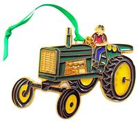 Tractor Ornament Farmer Christmas Tree Home Decoration Gift Boxed