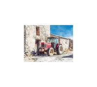 Tractor Paint by Numbers for Adults, Architecture Luminescence Acrylic Paint by Numbers Kits, DIY Hobbies for Women 22x16 in, Luminescence Painting Wall Art for Room Decor Gifts for Women GYYH-10122