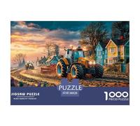Tractor Plowing FieldDeluxe Jigsaw Puzzles for Adults Rural Farm Landscape Style Featuring 1000 Intricate And Challenging Educational Puzzle Pieces - Crafted to Be An Exceptional Gift Jigsaw Puzzles F