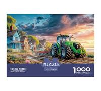 Tractor Plowing FieldMaster-Level Jigsaw Puzzles for Adults Rural Countryside Scene Embark on A 1000-Piece Advanced And Challenging Puzzle Games Journey - Positioned As The Ultimate Gift Jigsaw Puzzle