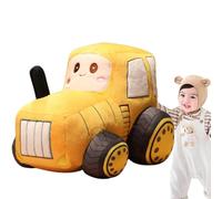 Tractor Plush Pillow - Cartoon Farm Vehicle Cushion, Hugging Tractor Doll | Creative Stuffed Tractors Pillow Toy Gift, Soft Sofa Bed Decorative Companion With Home Living Room Bedroom Dec