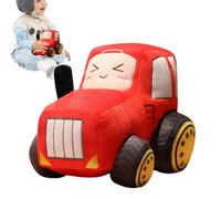 Tractor Plush Pillow - Cartoon Farm Vehicle Cushion, Hugging Tractor Doll | Creative Stuffed Tractors Pillow Toy Gift, Soft Sofa Bed Decorative Companion With Home Living Room Bedroom Dec