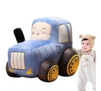 Tractor Plush Pillow - Cartoon Farm Vehicle Cushion, Hugging Tractor Doll | Creative Stuffed Tractors Pillow Toy Gift, Soft Sofa Bed Decorative Companion With Home Living Room Bedroom Dec