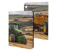 Tractor Pulling An Trailer Cute Tablet Case Compatible with iPad