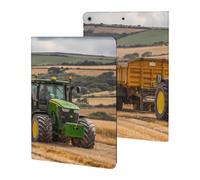 Tractor Pulling An Trailer Cute Tablet Case Compatible with iPad