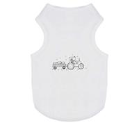'Tractor Pulling Sheep' Pet Dog/Cat T-Shirt (PT00104653)