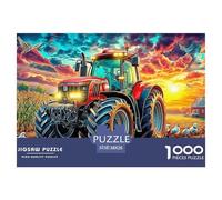 Tractor Puzzle 1000 Piece Impossible Jigsaw Puzzles for Adults, Impossible Puzzle Family Activity Puzzles 38x26cm/1000pcs