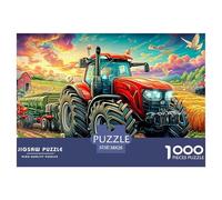 Tractor Puzzle 1000 Piece, Jigsaw Puzzle Challenge Eco-friendly Paper Puzzle for Adults & for Age 12 And Up 38x26cm/1000pcs