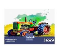 Tractor Puzzle 1000 Pieces Jigsaw Adults Kids Puzzles Perfect for Relaxation Whimsical Challenges Extra Fun Unique 1000pcs 38x26cm/1000pcs