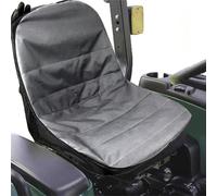 Tractor Seat Cover with Drink Pockets for Riding Lawn Mowers, 600D Oxford Fabric Protector with Back Storage, Fit for Craftsman for Kubota, Black Grey, 50x40x35cm(Is black)
