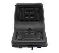Tractor Seat Universal Forklift Seat Black PVC Adjustable Mower Seat Foldable Seat Including Seat Belt Sliding Rails for Forklift Mowers, Dumper Excavators, Skid Loader