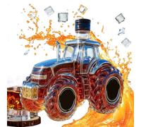Tractor-Shaped Whiskey Bottle 300ml 18 X 13 X 13 Cm 3D Car-Themed Empty Bottles Leak-Proof Empty Wine Bottles Dispenser for Beverages Family Gathering Restaurant Barbeque