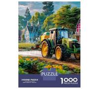 Tractor Spraying Fields 1000 Pc Eco-Friendly Paper Rural Farm Scene Style Puzzle Adult Hobbyists Portable Mind Decompression Fun 70x50cm/1000pcs