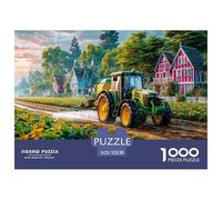 Tractor Spraying Fields Firm Interlocking Design Rural Farm Scene Style Great Gift Choice for Puzzle Lovers, Friends And Family on Any Occasion 52x38cm/1000pcs