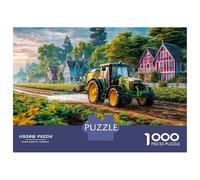 Tractor Spraying Fields Jigsaw Puzzles 1000 Pieces for Adults Rural Farm Scene Style Educational Game for The Whole for Women Home Decoration 100% Recvcled Cardboard 70x50cm/1000pcs