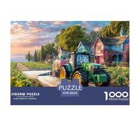 Tractor Spraying FieldsPhenomenal 1000-Piece Jigsaw Puzzles for Adults Rural Farm Scene Style The Definitive Encounter with Impossible, Hard, Difficult Challenging Puzzle Games - This Is The Crowning