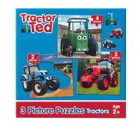 Tractor Ted 3 Picture Puzzle - Progressive 2-4 Piece
