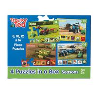 Tractor Ted 4 Puzzles In A Box - 4 Seasonal Jigsaw Puzzles